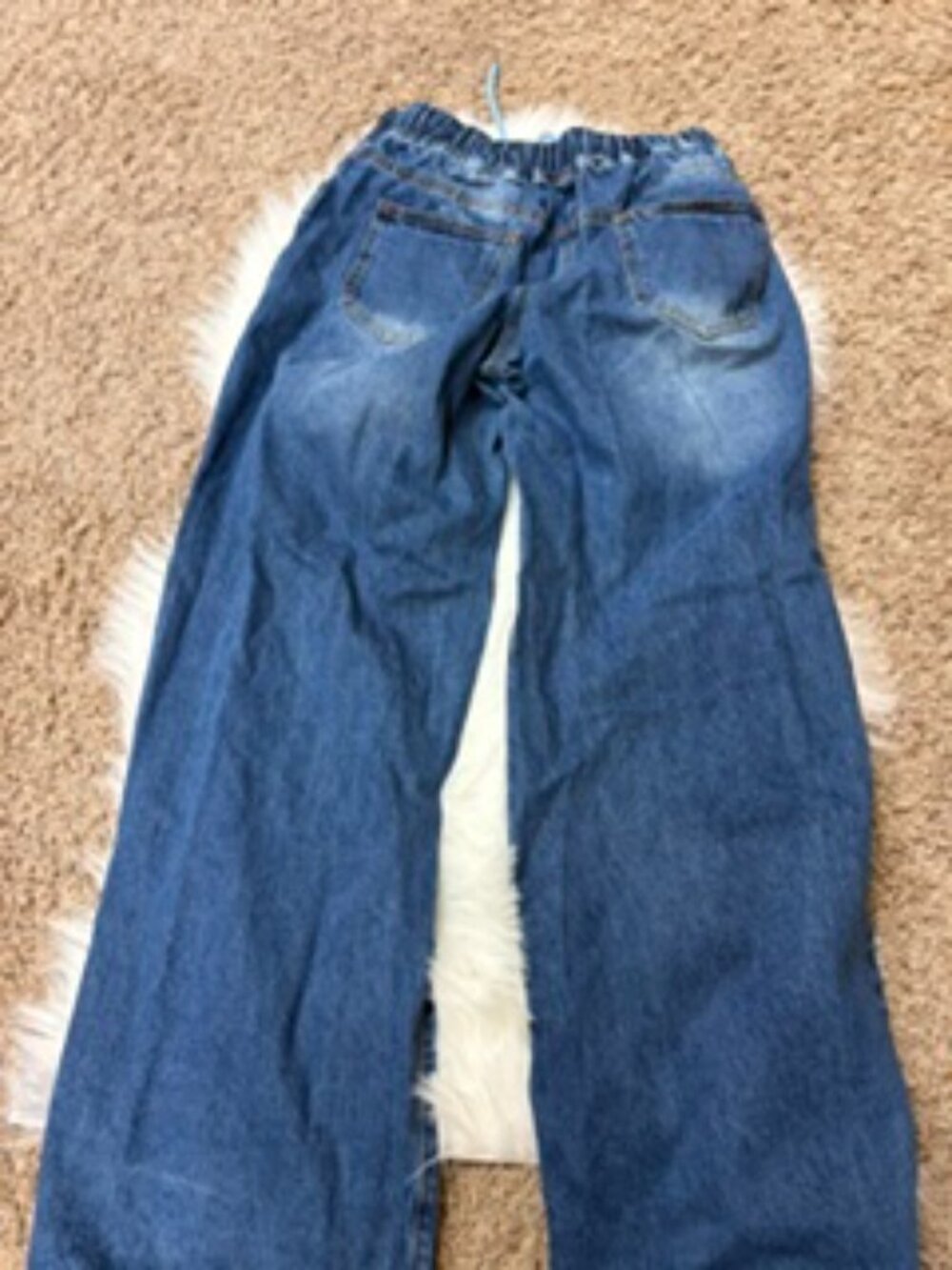 Distressed Wide-Leg Jeans - Picture 2 of 3